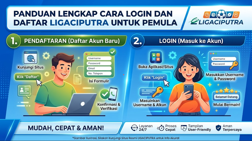 Panduan Lengkap Cara Login dan Daftar LIGA CIPUTRA untuk Pemula